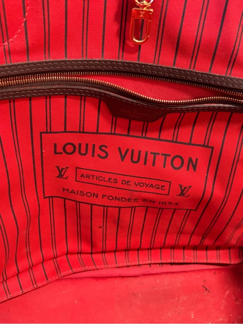 Louis Vuitton Brown Damier Ebene Tote